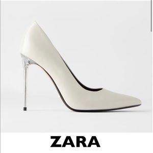 ZARA BRAND NEW WHITE HEELS